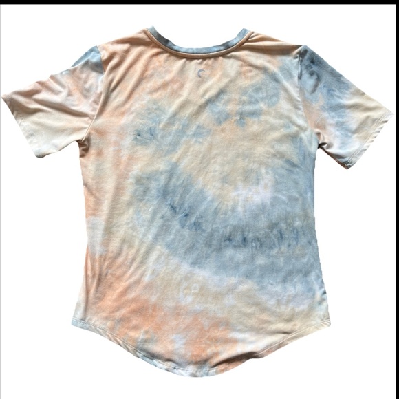 ZYIA Active Hendrix Dusk Go To Pocket Pastel Tie Died T-Shirt. Size small - Picture 3 of 7